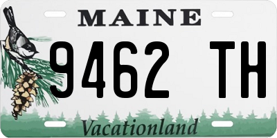 ME license plate 9462TH