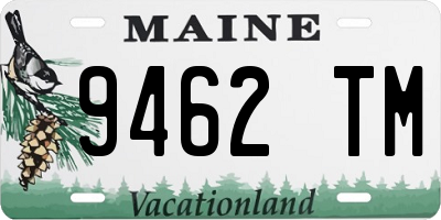 ME license plate 9462TM