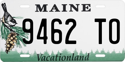 ME license plate 9462TO