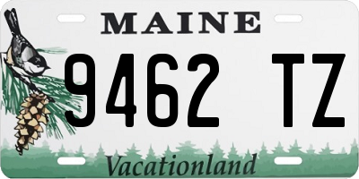 ME license plate 9462TZ