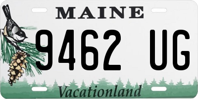 ME license plate 9462UG