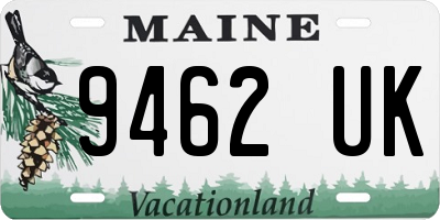ME license plate 9462UK