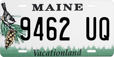 ME license plate 9462UQ
