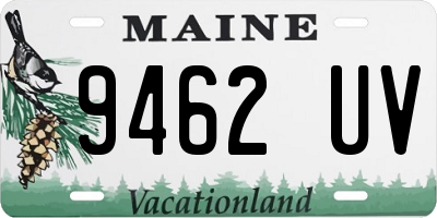 ME license plate 9462UV