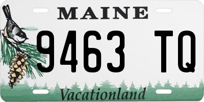 ME license plate 9463TQ
