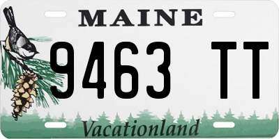 ME license plate 9463TT