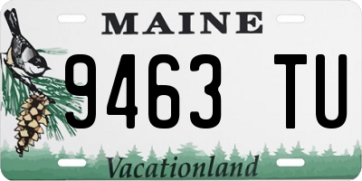 ME license plate 9463TU