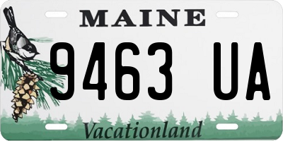 ME license plate 9463UA