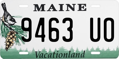 ME license plate 9463UO