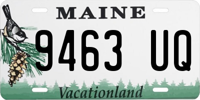 ME license plate 9463UQ