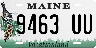 ME license plate 9463UU