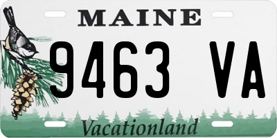 ME license plate 9463VA
