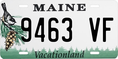 ME license plate 9463VF