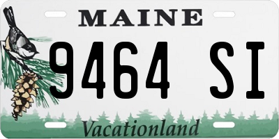 ME license plate 9464SI