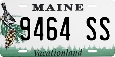 ME license plate 9464SS