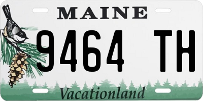 ME license plate 9464TH