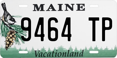 ME license plate 9464TP