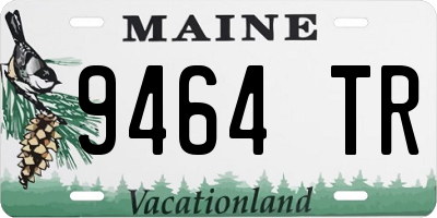 ME license plate 9464TR