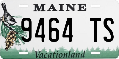 ME license plate 9464TS