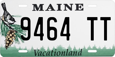 ME license plate 9464TT