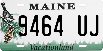 ME license plate 9464UJ