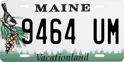 ME license plate 9464UM