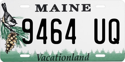 ME license plate 9464UQ