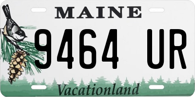 ME license plate 9464UR