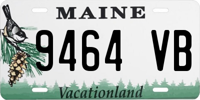 ME license plate 9464VB