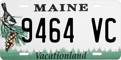 ME license plate 9464VC