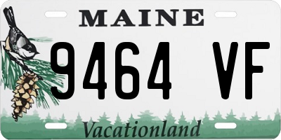 ME license plate 9464VF