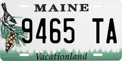 ME license plate 9465TA