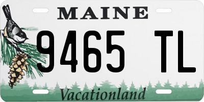 ME license plate 9465TL