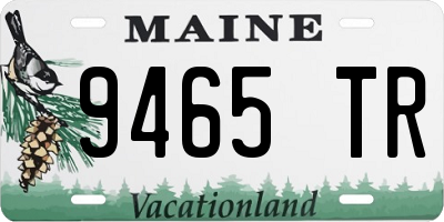 ME license plate 9465TR