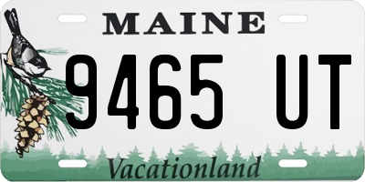 ME license plate 9465UT