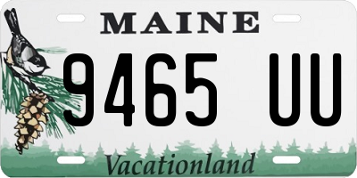 ME license plate 9465UU