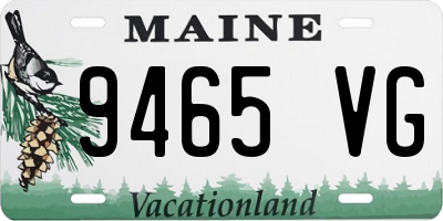 ME license plate 9465VG