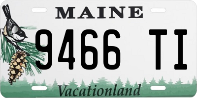 ME license plate 9466TI