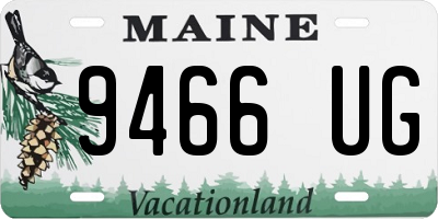 ME license plate 9466UG