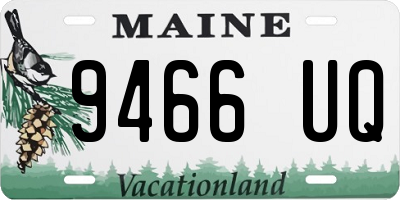 ME license plate 9466UQ