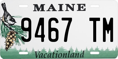 ME license plate 9467TM