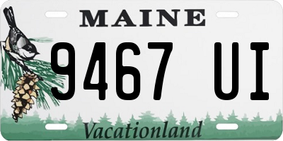 ME license plate 9467UI