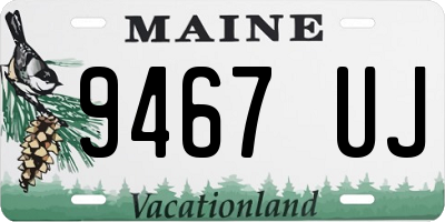 ME license plate 9467UJ
