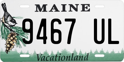 ME license plate 9467UL