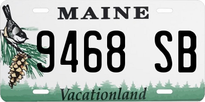 ME license plate 9468SB