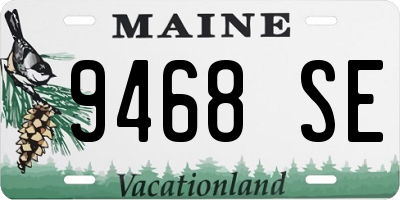 ME license plate 9468SE