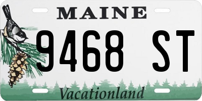 ME license plate 9468ST