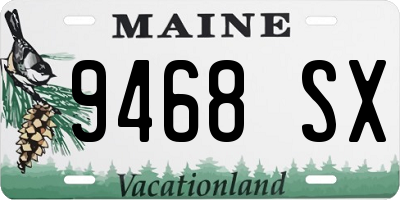 ME license plate 9468SX
