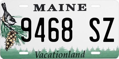 ME license plate 9468SZ