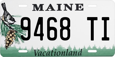 ME license plate 9468TI